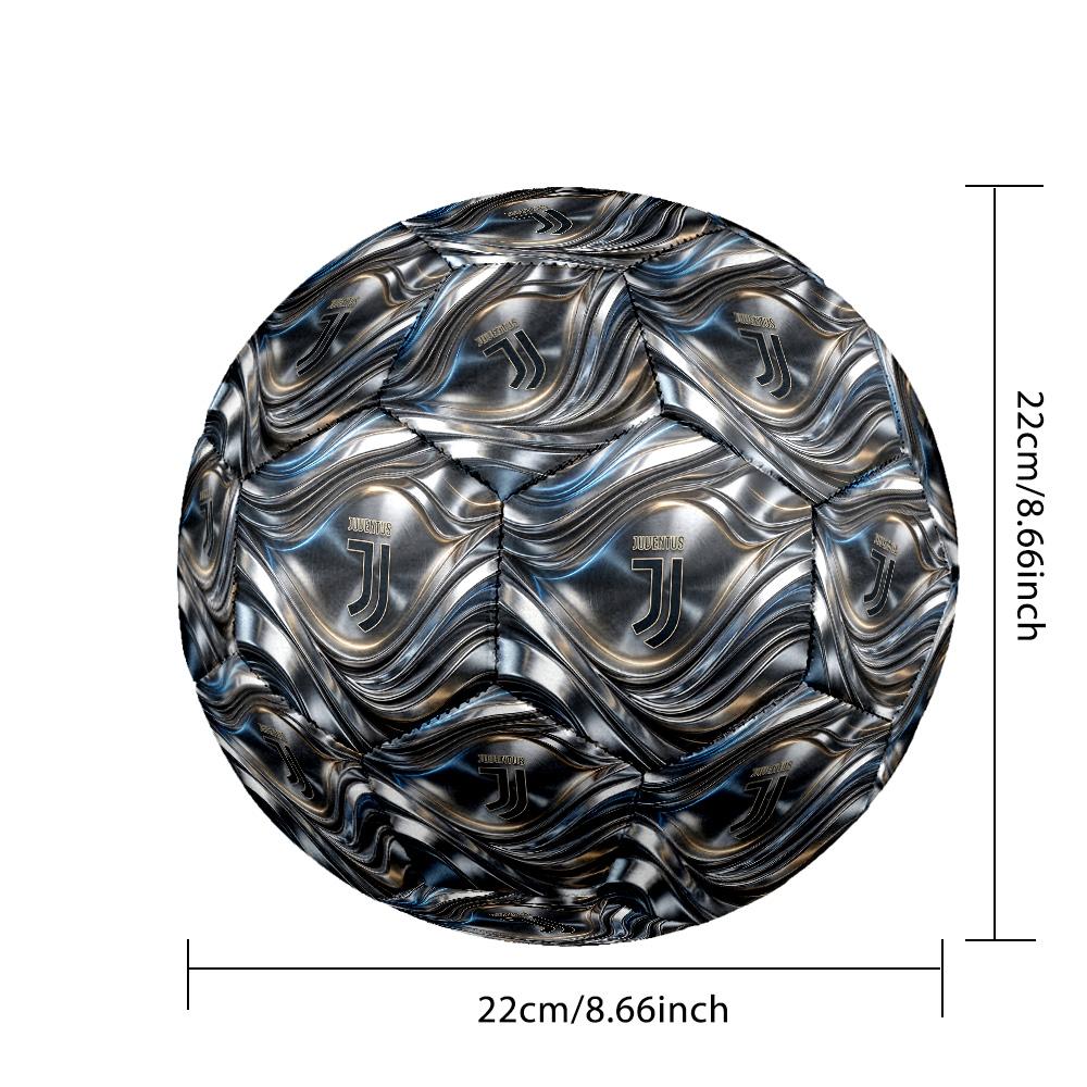 Juventus FC Theme soccer ball Size 5 Soccer Ball Soft Touch Professional Training Football for Outdoor Sports
