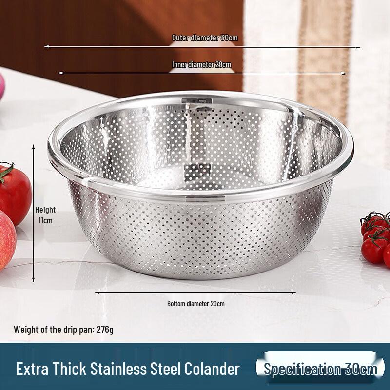 Qiwei Extra Thick Enamel Multipurpose Kitchen Bowl