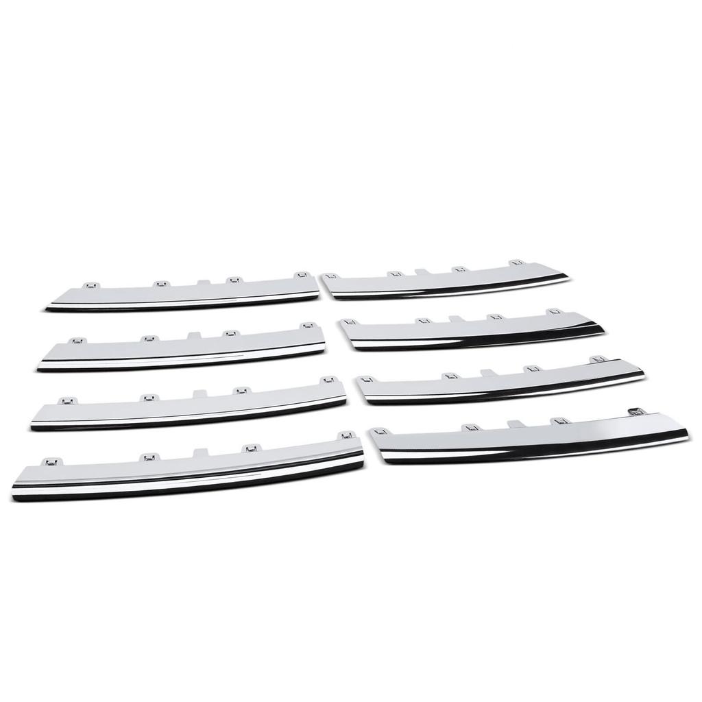 8PCS Lower Chrome Grille Trim Molding Kit For Volkswagen For VW Jetta 2005-2010 1KM898653