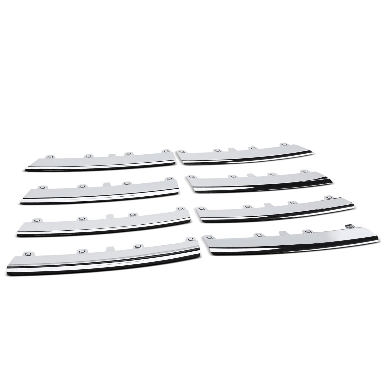 

8PCS Lower Chrome Grille Trim Molding Kit For Volkswagen For VW Jetta 2005-2010 1KM898653 8PCS Set