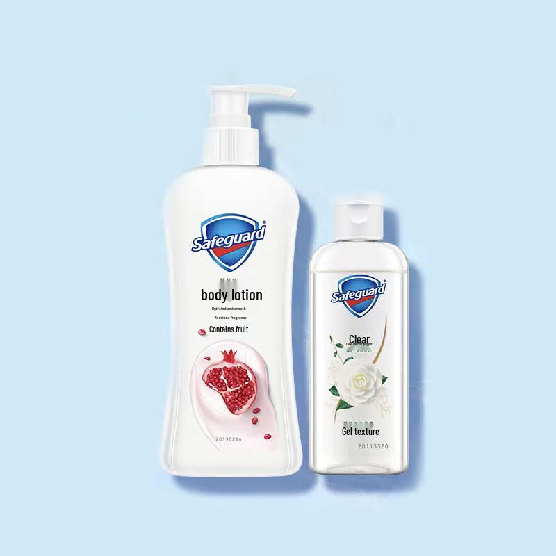 

Safeguard Pomegranate Fruit Acid Body Lotion & Camellia Shower Gel Set