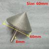 1Pcs 20-60mm Electroplated Cone 90 Dregree Diamond Chamfer Grinding Head  For Stone Glass Ceramics Chamfering Head Polishing