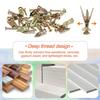 10/25/50Pairs 1Anchor and 1Screw/Pair Self-Drilling Drywall Anchors and Screws Zinc Plated Steel Hollow Wall Anchors and Screws