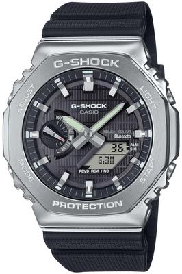 Uhr mit Metallüberzug, Bluetooth, ausgestattet mit robustem Solar-Biomasse-Kunststoff, schwarz [Casio] G-Shock [] GBM-2100-1AJF Herren