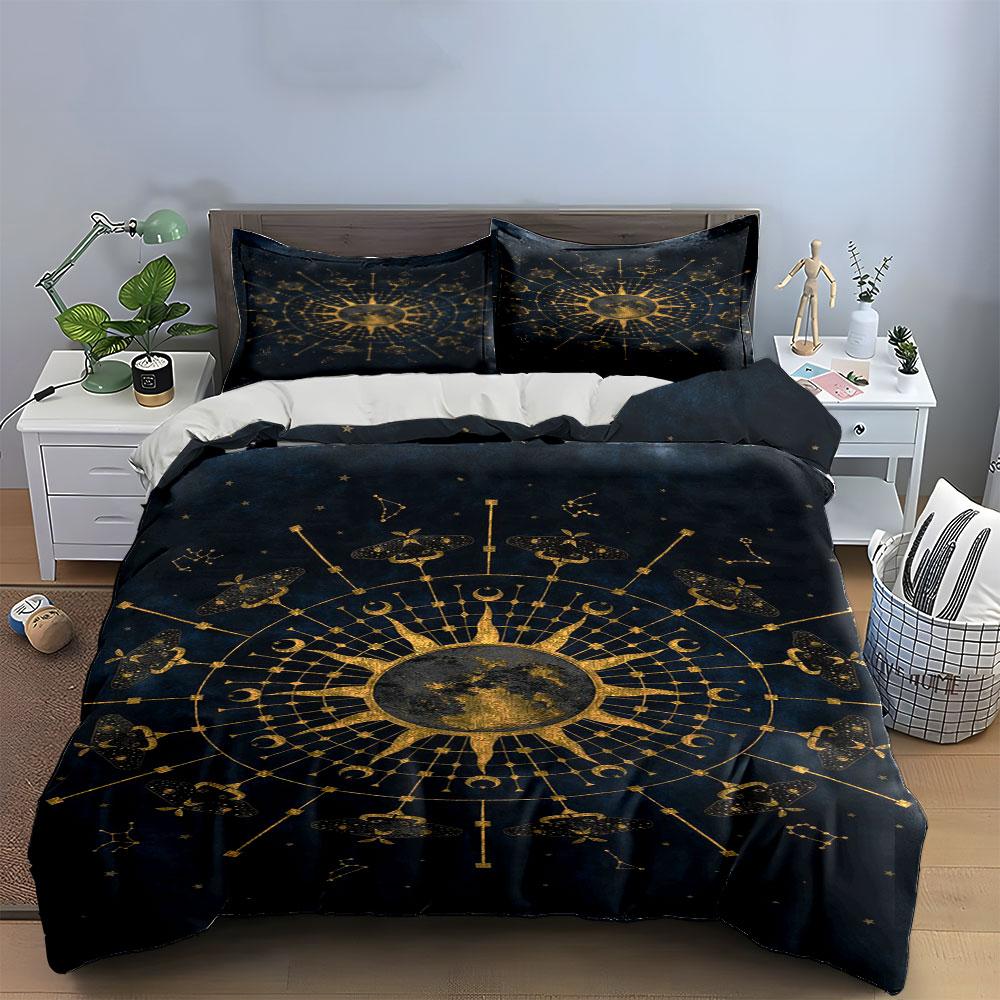 Zodiac symbols and constellations. Bedding sets Duvet cover sets Duvet covers Pillowcases(1*Duvet Cover 2*Pillowcases without duvet insert)