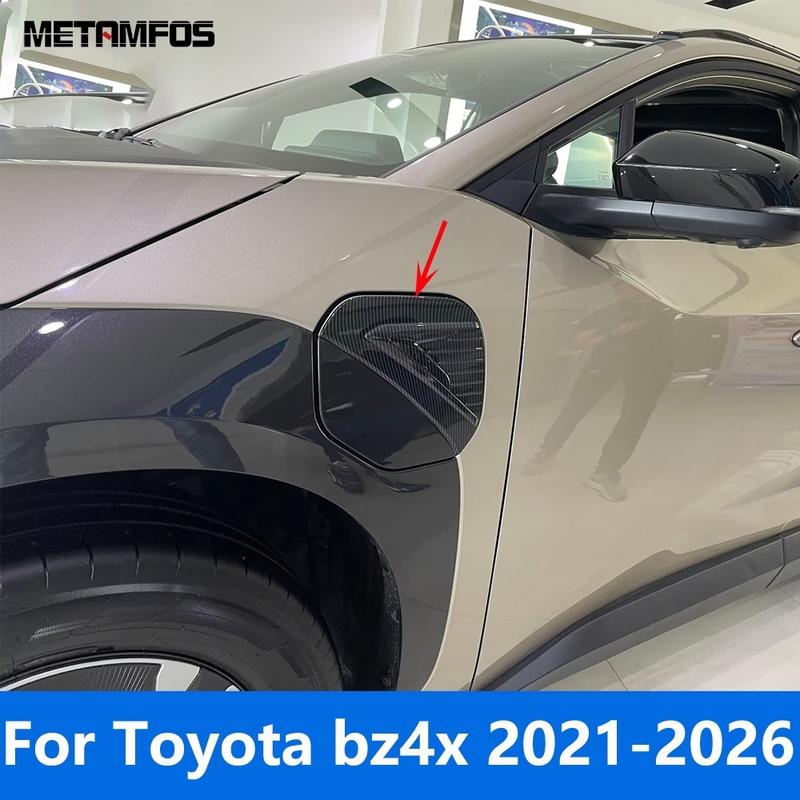 

For Toyota bz4x -2025 2026 Carbon Fiber Fuel Tank Cap Gas Oil Filler Cover Trim Sticker Exterior Accessories Car Styling