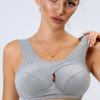 Women High Support Adjustable Strap Breathable Seamless Comfort Cotton Bra Home Outdoor Wear