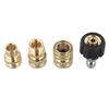 8Pcs Pressure Washer Adapter Quick Release Coupling Set M22 3/8 IN 3/4 Inch For Garden Hoses Car Washer Lance Connector Tools