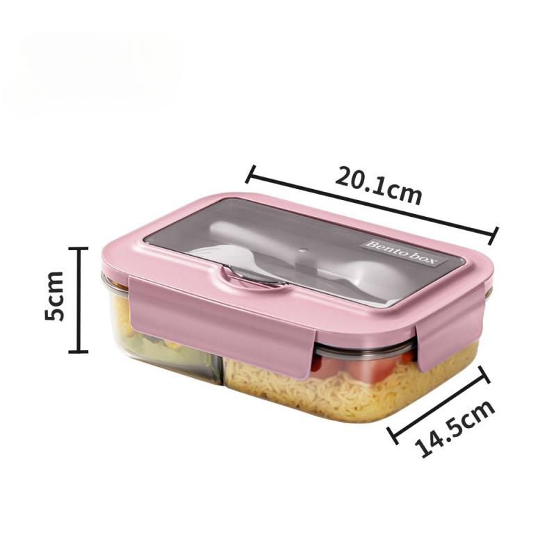 Compartment Lunch Box Microwaveable Japanese Style Bento Box Rectangular Plastic Lunch Box