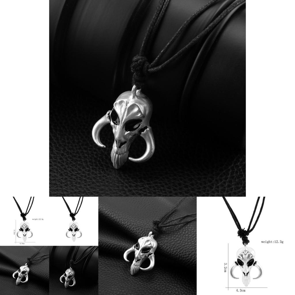 John Carter Mandalorian Pendant Necklace With Alloy Cartoon Character Design For Casual Wear