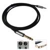 6.35mm 3.5mm Audio Cable Male to Male for Electric Guitar Mixing Console Powered Speaker Electronic Drum Noise Reduction