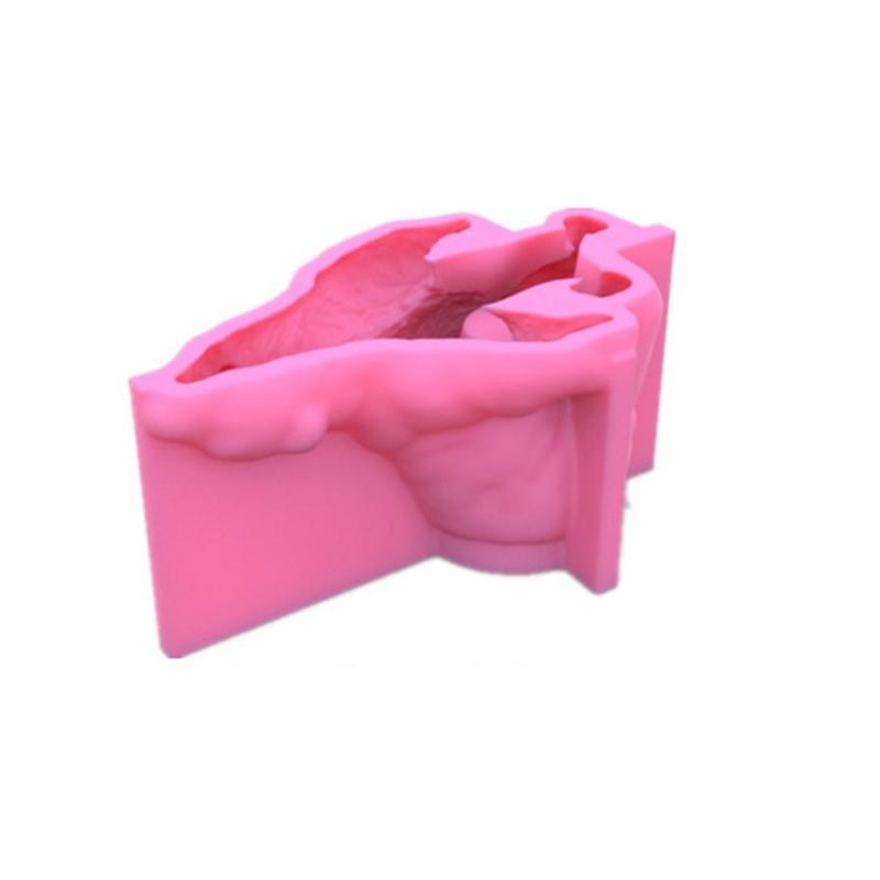 Arctic Bear Shaped  Planter Vase Moulds Cements Mould Silicone Material for Hand-Making Succulent Plant Flowerpots