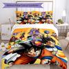 3pcs Dragon Ball2 Design Cover Set - HD Printed Bedding with 1 Cover and 2 Pillowcases - Perfect for Home and Dorm Decor