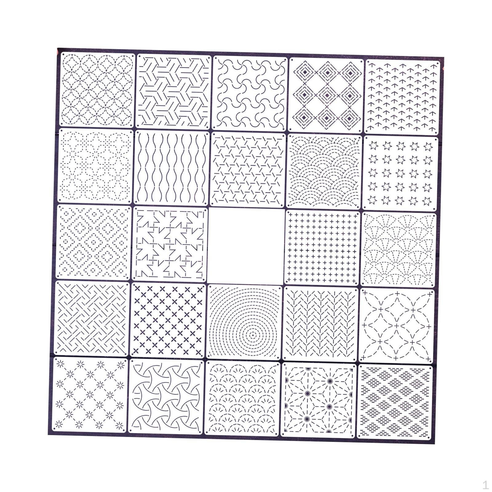 Stencils Embroidery Pattern Stabilizers Flexible Creativity DIY Crafts Templates