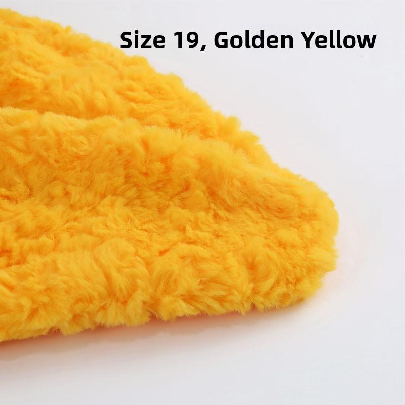 Thickened Rabbit Fur Brushed Cotton Doll DIY Fabric Rose Patterned Fur Collar Clothing Material Home Decor Sponge Pad Fabric