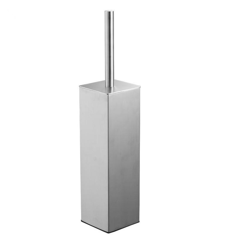 Tuqiu Gold Toilet Brush Holder with Brush 304 Stainless Steel Nickel/Black Bathroom Toilet Scrub Cleaning Brush Holder Set