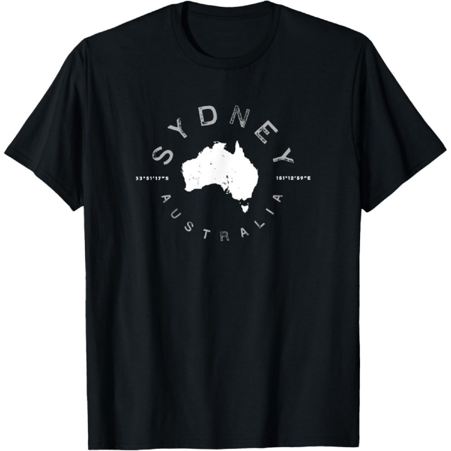 Sydney Australia Retro Vintage Graphic T-Shirt S чёрный