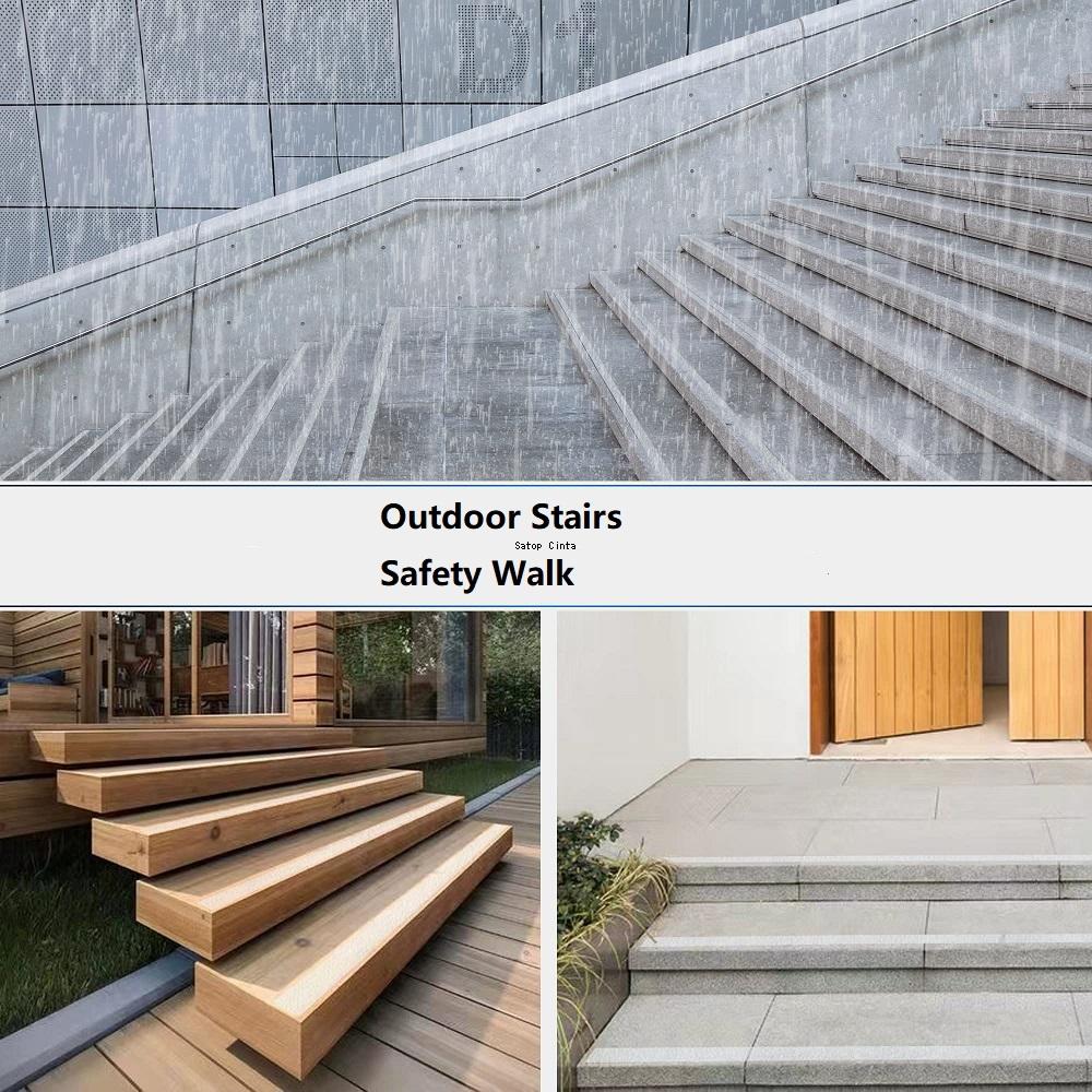 10cm*5m White Anti Slip Tapes Non-Skid Strips Waterproof Self-Adhesive Strips No Slip Stickers For Staircases Stairs Steps Floor