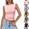 2025 Spring/Summer Sexy Slim-Fit Y2K Sleeveless Vest for Women