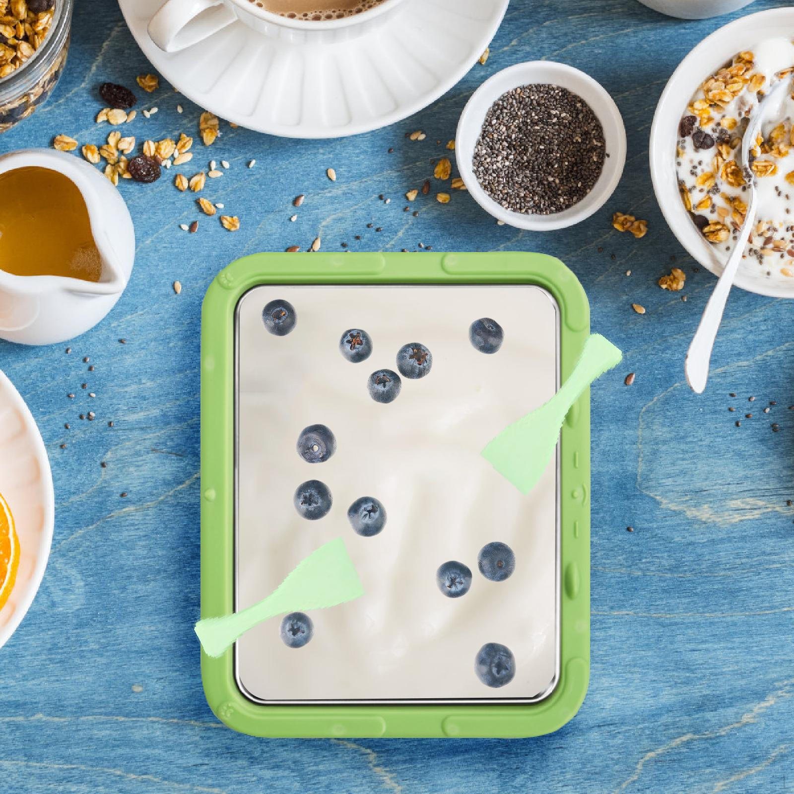 

Форма для приготовления мороженого, роллов из йогурта, сделай сам, веселое занятие для родителей и детей, многофункциональная, из нержавеющей стали зелёный