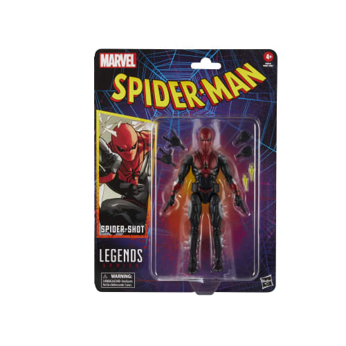 Hasbro Marvel Legends Series Spider-Shot Spider-Man Comics Collectible 6-inch (15cm) Action Figure F9019, Authentic