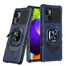 Armor Heavy Duty Case For Apple iPhone 11 12 13 14 15 16 17 Pro Max Magnetic Rotating Ring Holder Full Cover Phone Fundas Coque