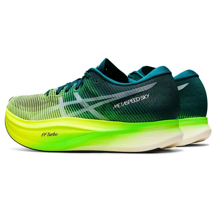 New Asics Metaspeed Sky+ Velvet Pine Safety Yellow 1013A115-300