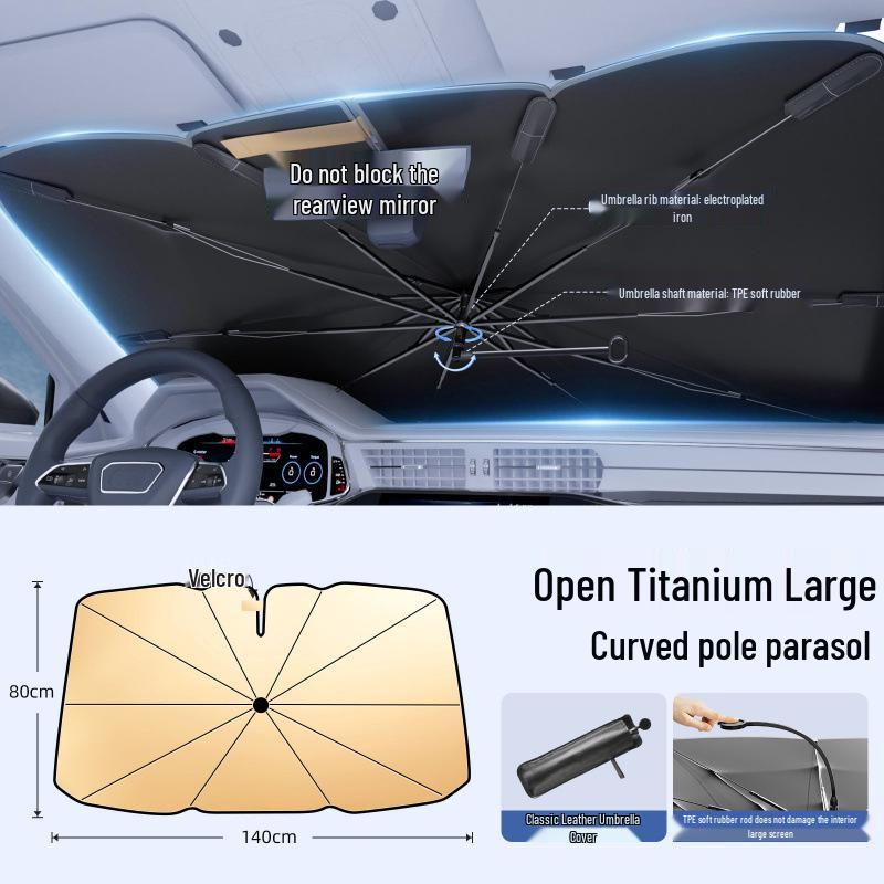 Parasole per Auto per Parabrezza Anteriore - Isolamento Termico e Protezione UV