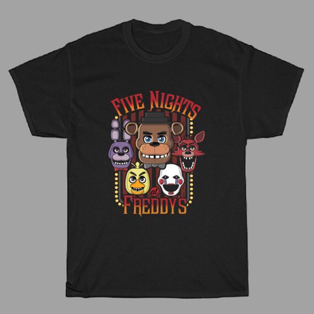Five Nights at Freddy s Video Game Men s Black Size S-5XL S разноцветный