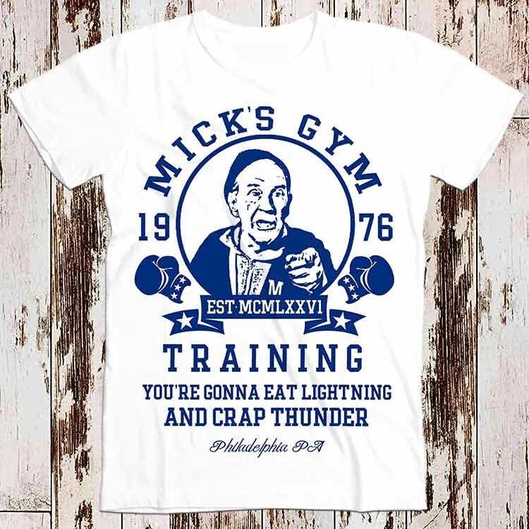 Micks s Gym Boxer Boxing Gloves Rocky Best Seller T Shirt Music Top Tee 8582 4XL