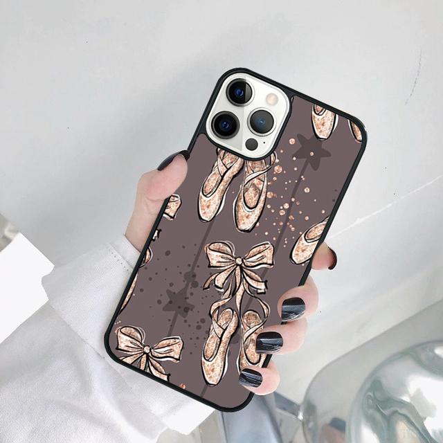 Ballerina Ballet Shoes Dance Girl Phone Case Cover For iPhone 17 Air 15 16 14 11 12 13 Pro MAX Plus