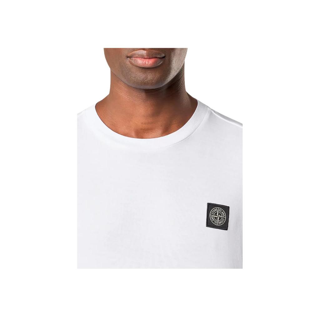 STONE ISLAND Slim Fit Logo Crew Neck Long Sleeve T-Shirt Men Tops K2S1521000-28S0013-V0001