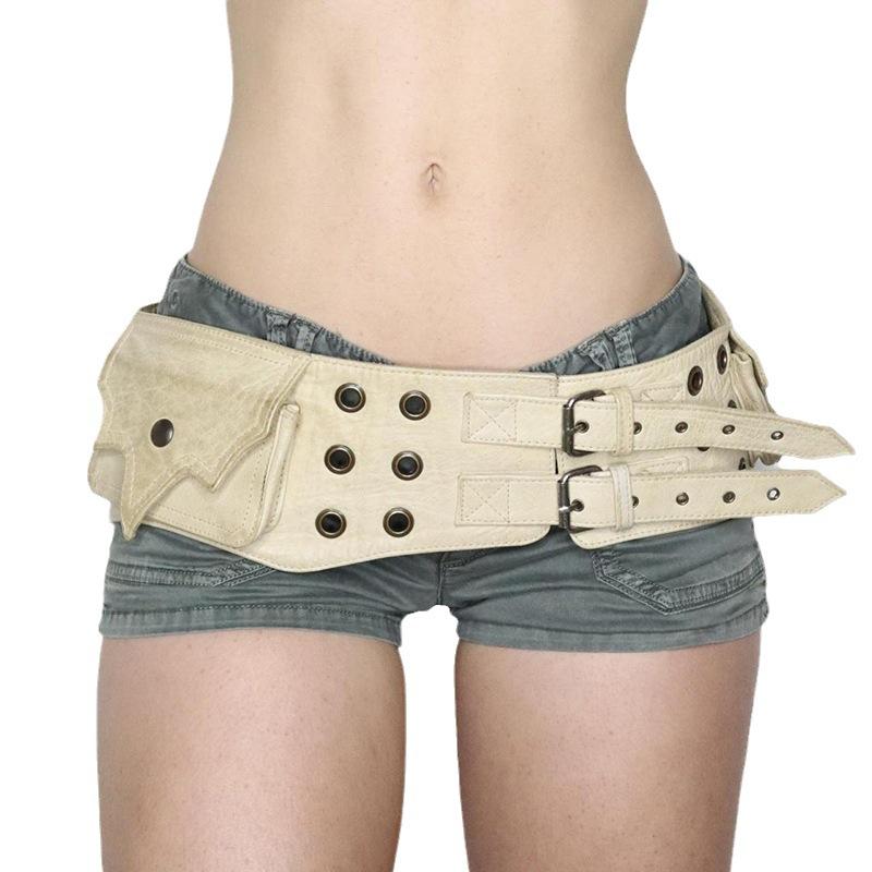 Retro European And American Style Leather Rivet Pin Buckle Adjustable Waist Seal Belt 2023 Trendy Personalized Women'S Belt