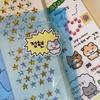 4PC Mix Korean Cute Animal Sticker Roll Girl Heart Dialog Tape Hand Ledger Diy Decoration Material Sticker Student Cute Gift