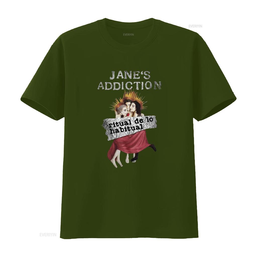 Janes Addiction Ritual De Lo Habitual Black Mens Licensed Rock Band T Shirt Vintage Washed Graphic Streetwear Unisex
