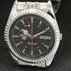 REFURBISHED SEIKO 5 AUTOMATIC 6309A JAPAN MENS VINTAGE BLACK WATCH a442839-1