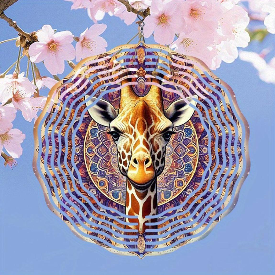 

Rotating Wind Chime for Outdoor Garden Patio Decor 3D Dynamic Art with 360 Degree Spinning Hook Universal Holiday Wind Power Decorations