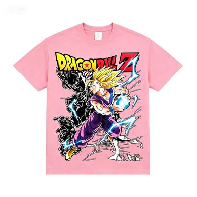 Dragon Ball Super Saiyan European Print Pattern Tshirt Casual Shortsleeved Tshirt Casual and Comfortable Parentchild Outfit