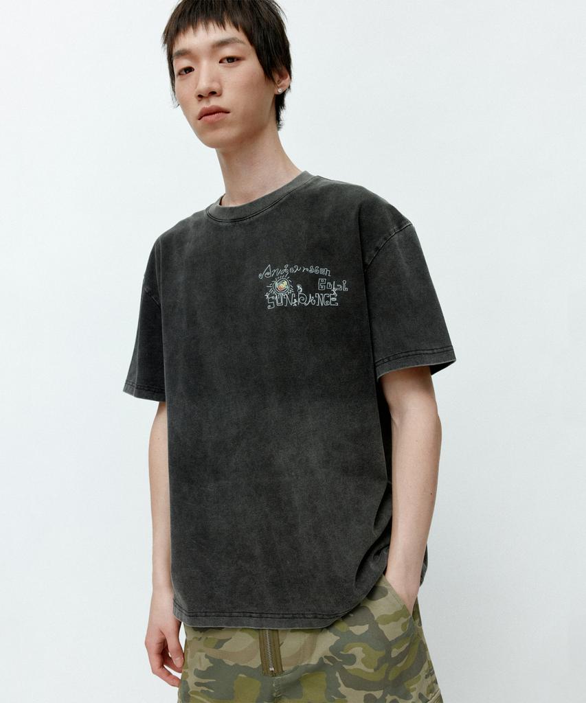 ADSB ANDERSSON BELL (Essential) Unisex Pigment Sundance T-Shirt Atb1404U(Charcoal)