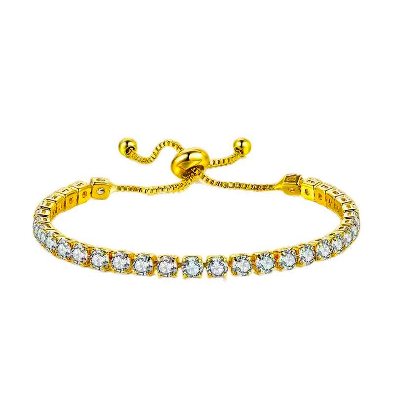Trending Women's Moissanite Bracelet: Adjustable, Elegant Design, High-End Feel