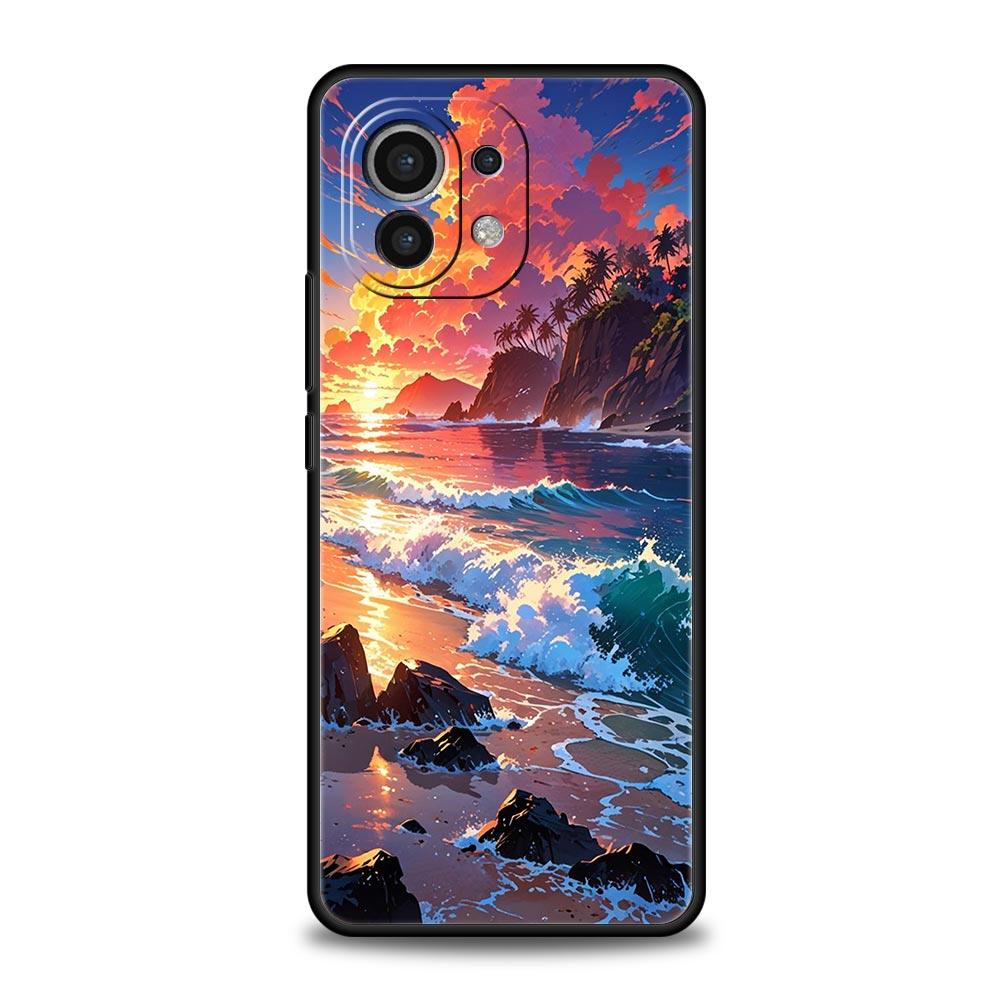 

Phone Case For Xiaomi Mi 15 14 14T 13T 12T Pro 12 13 11 Lite 5G 11T X6 X5 Pro Soft TPU Cover Landscape Art For Xiaomi Mi 11