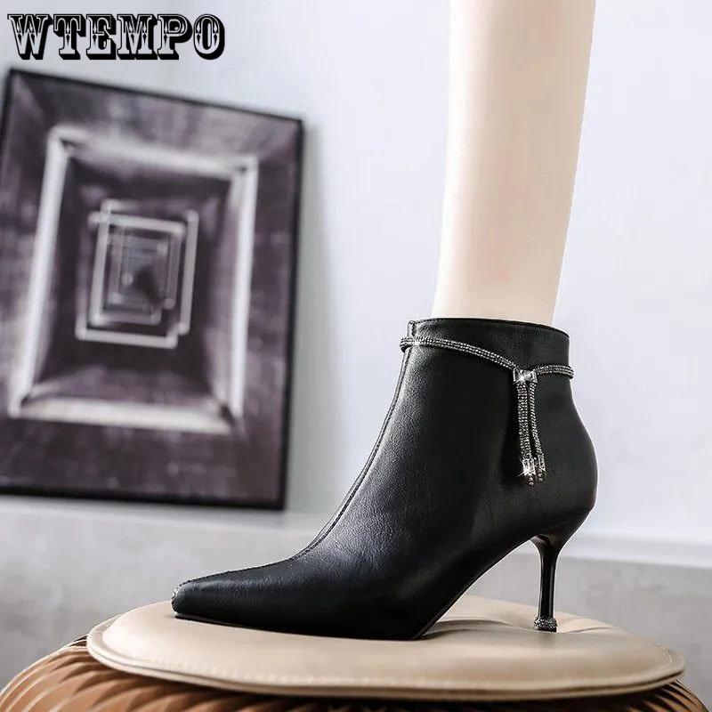 Женские ботинки с острым носком — фото 17