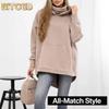 Women's Vintage Casual Solid Color Print Autumn Winter Long Sleeve Hoodie