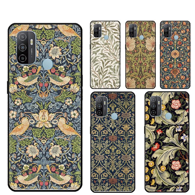 William Morris Case For Oppo A40 A60 A80 A98 A78 A18 A38 A58 A16 A76 A96 A17 A77 A74 A94 A54 A57S A15 Cover