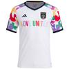 adidas Austin Fc Pride Pre-Match Jersey Letter Print Crew Neck Color Block Short Sleeve T-Shirt Men Tops White IN9203