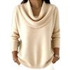 2026 Europe, America, autumn and winter new Amazon cross-border foreign trade temu women's clothing solid color long-sleeved sweater independent 