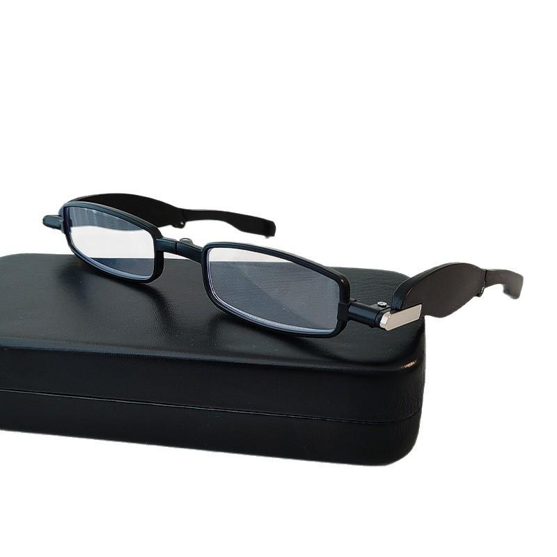 

555 Ultra-Light Thin Reading Glasses: Compact, Foldable, High-Definition for Middle-Aged & Elderly +400 Degrees
