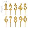 10pcs Number Candle Holders Graduation Party Supplies Holiday Cake Toppers for Party Planners Home Bakers Retail Stores
