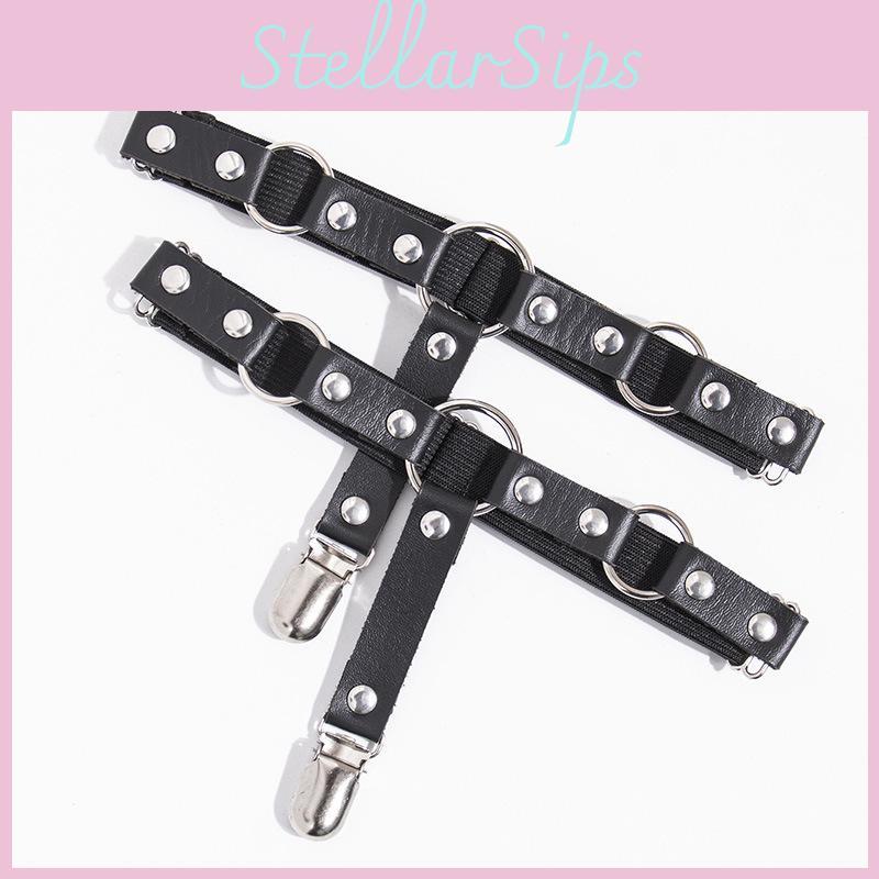 Lolita Leg Garters With Leather Material For Cute Girls And Cosplay Fashion