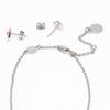 Marc Jacobs Jewelry Pendant and Earring Set J341MT1PF21 Necklace for Women (603 SILVER/SIAM) [Used]